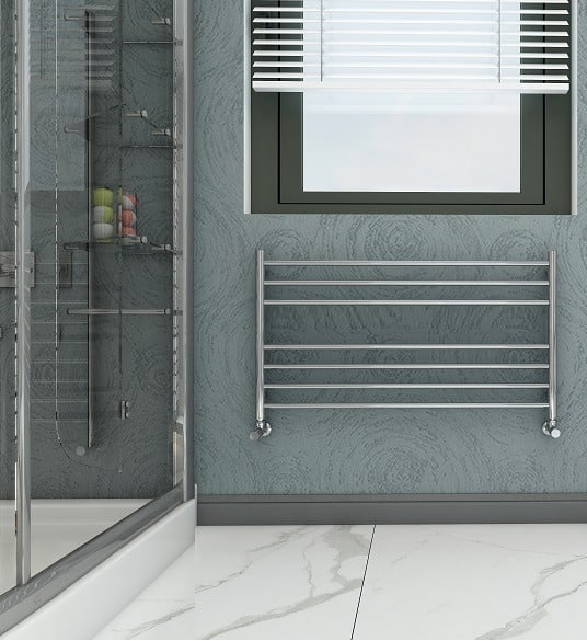 Luxor håndklædetørrer 1000x450 rustfrit stål