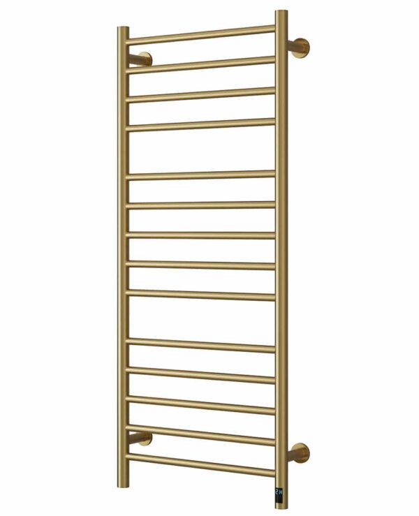 Arnage elektrisk handduksvärmare - borstad mässingsfinish