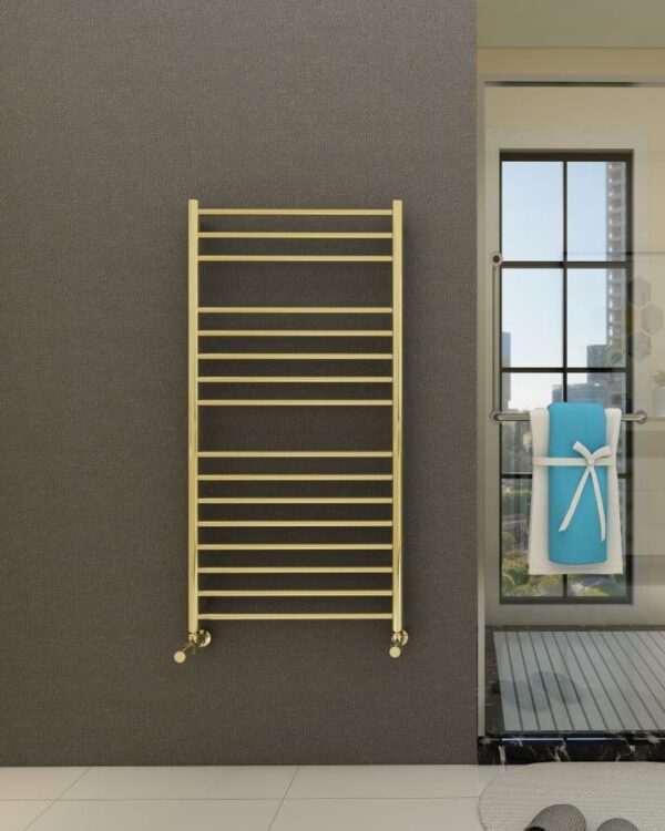 Luxor handdukstork 400x1200 borstad mässing