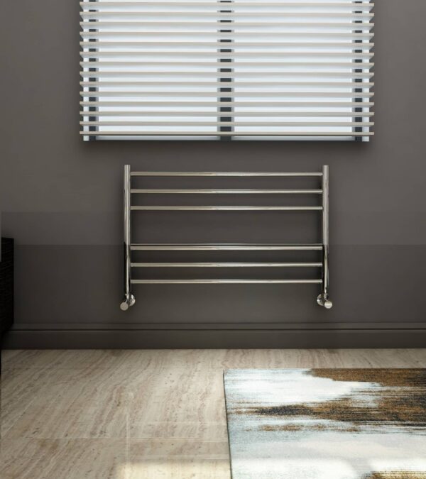 Luxor håndklædetørrer 800x450 rustfrit stål