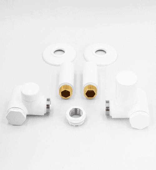 Integra hörnventilsats för kombimontage Vit