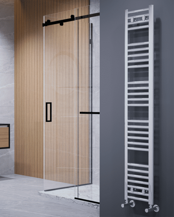 Titan handdukstork 300x1600 krom