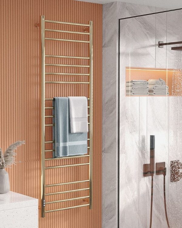 Elektra Elektrisk Handdukstork - Polerad Mässing