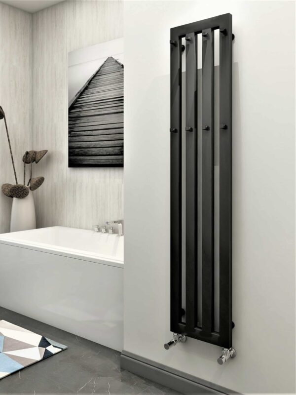 Zeus Handdukstork 325x1500 Svart