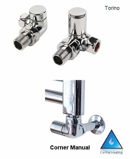 TORINO HÖRNVENTIL SET I VIT-3039